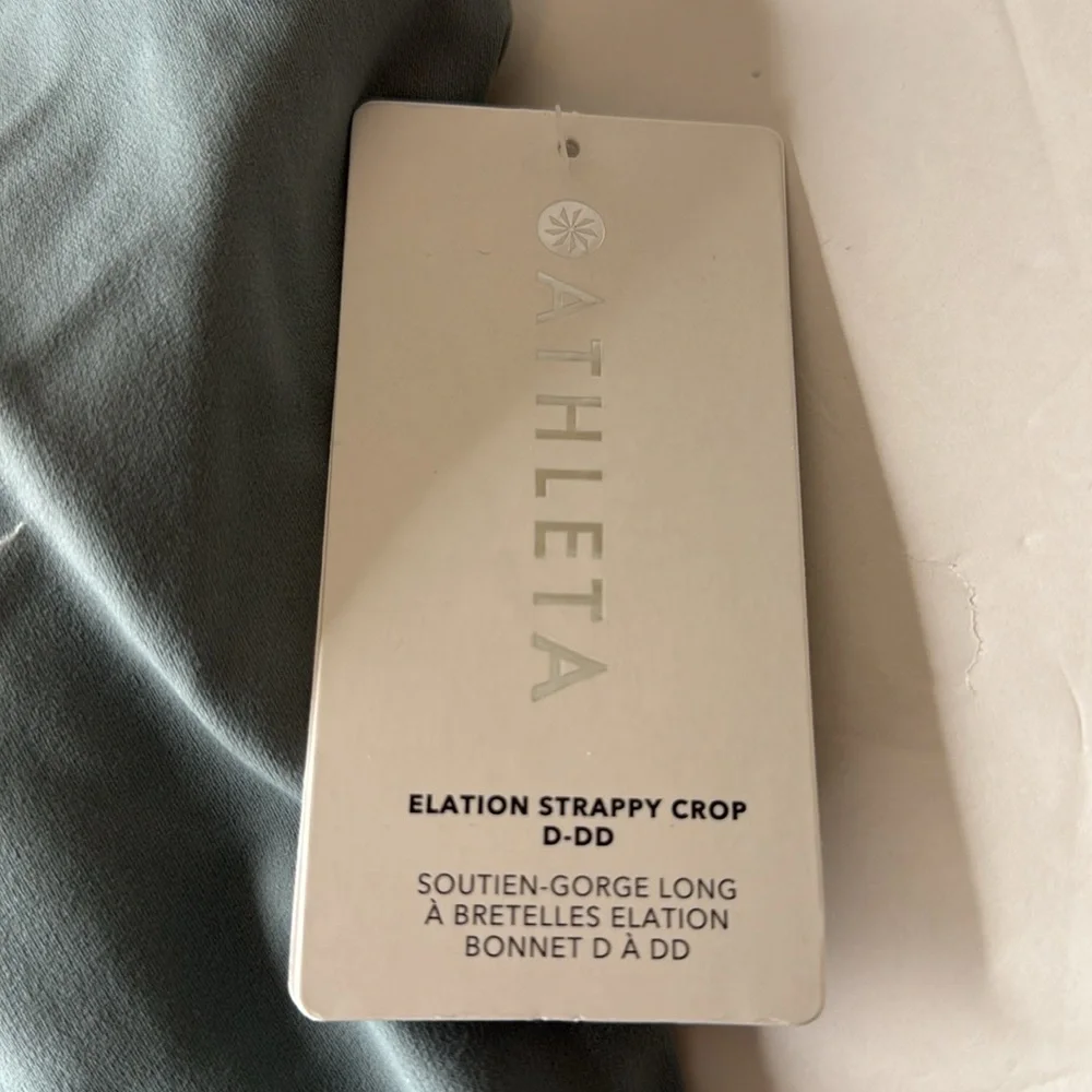 Athleta Elation Strappy Crop Top Sports Bra D - DD Size 1X - Picture 7 of 13